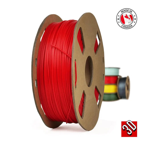 Red Canadian-made PLA+ Filament - 1.75mm, 1 kg