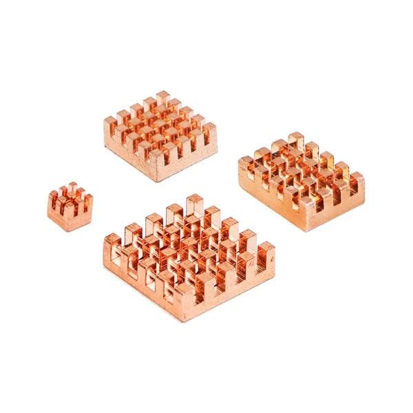 4PCS/set Self-Adhesive Pure Copper Heat Sink For Raspberry Pi 5