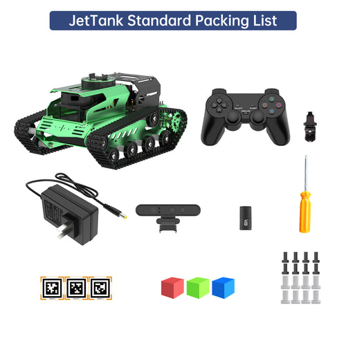 Hiwonder JetTank ROS Robot Tank Powered by Jetson Nano with Lidar Depth Camera, Support SLAM Mapping and Navigation (Standard Kit/EA1 G4 Lidar)