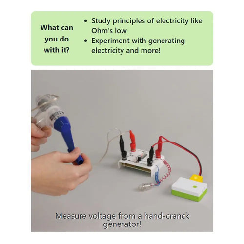 Voltage Sensor for Artec Logger Main Unit Educational Wireless Data Logger - Study Principles of Electricity - Easy and Real Scientific Experiments Educational Toolkit