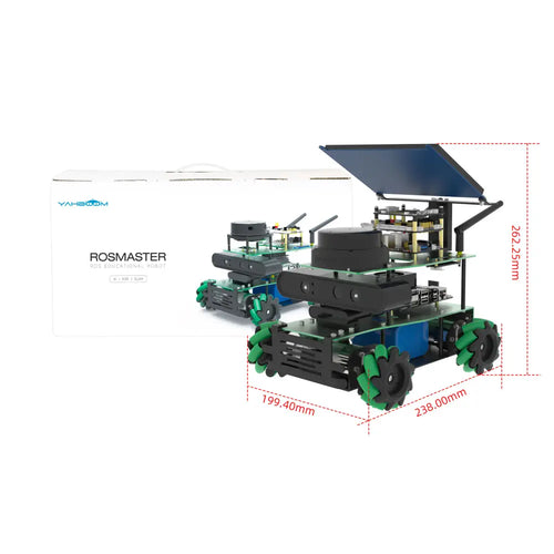 Yahboom ROSMASTER X3 ROS2 Robot with Mecanum Wheel for Jetson Orin Nano Support SLAM Mapping/ Navigation/ Python Car Project Research(Ultimate Kit）