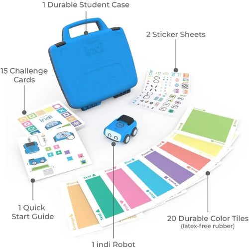 Sphero Indi Student Kit - Screenless Coding Robot for Kids 4+, Introduce Computer Science Fundamentals, Learn Coding Concepts, Educational STEM Toy