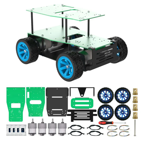 Yahboom Aluminum Alloy ROS Robot Car Chassis--Pendulous 4WD Chassis(Medium)