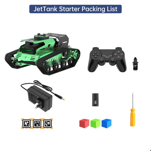Hiwonder JetTank ROS Robot Tank Powered by Jetson Nano with Lidar, Support SLAM Mapping and Navigation (Starter Kit/EA1 G4 Lidar)