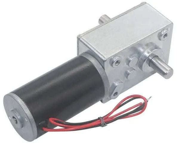 12V 16rpm High Torque Dual Shaft 31D Motor w/ Worm Gear Reduction