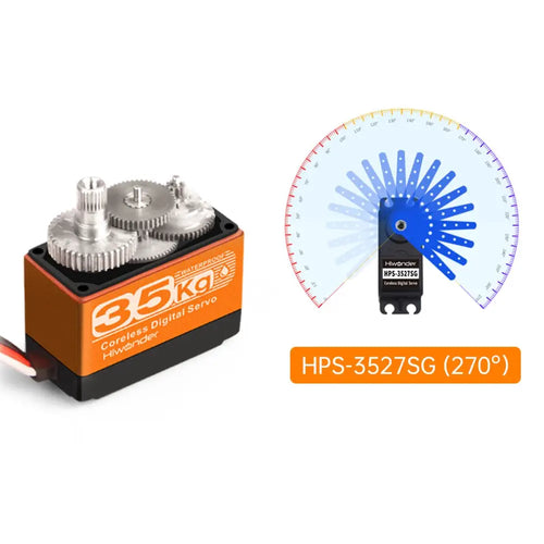 Hiwonder HPS 3527SG 35kg Coreless Digital Servo Metal Gear Waterproof w/ 270 deg Control Angle