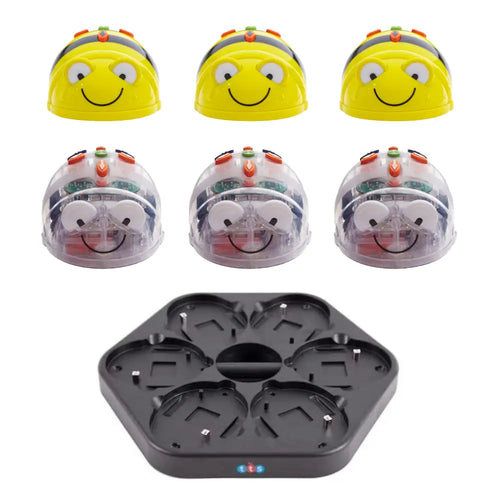 TTS Bee Bot Programmable Floor Robot Starter Set w/ Docking Station Coding Bundle