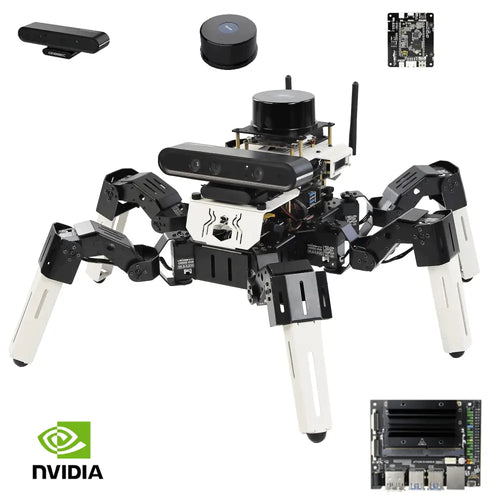 18DOF Muto RS Hexapod ROS2 Robot for Raspberry Pi and NVIDIA Jetson NANO(Jetson Version with Jetson NANO SUB board)