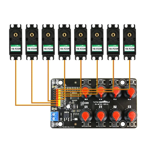 Yahboom 8 Channel PWM Servo Control Debugging Board for DIY Smart Robotics