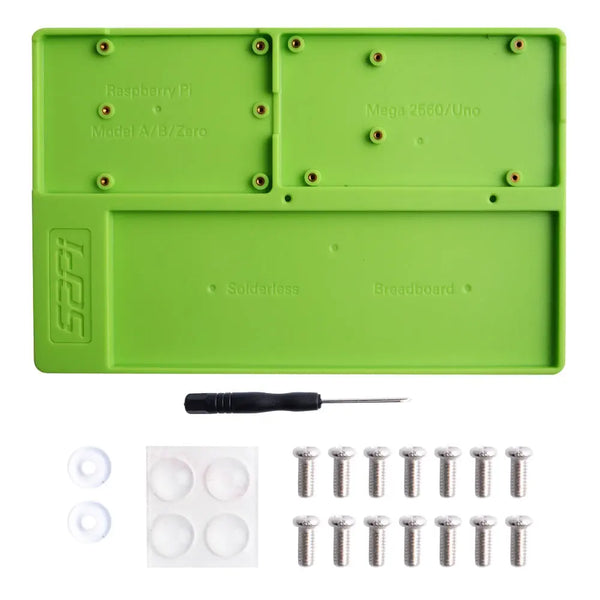 ABS Experiment Holder Platform for Raspberry Pi (Green)