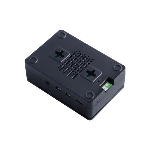 ABS H-Type Black Case for Raspberry Pi 4 B w/ Fan & Heat Sinks