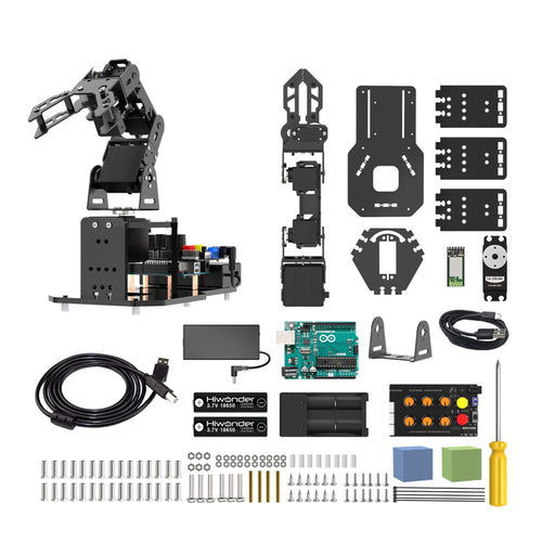 miniArm Open Source AI Robotic Arm Support Sensor Expansion, Arduino Programming (Starter Kit)