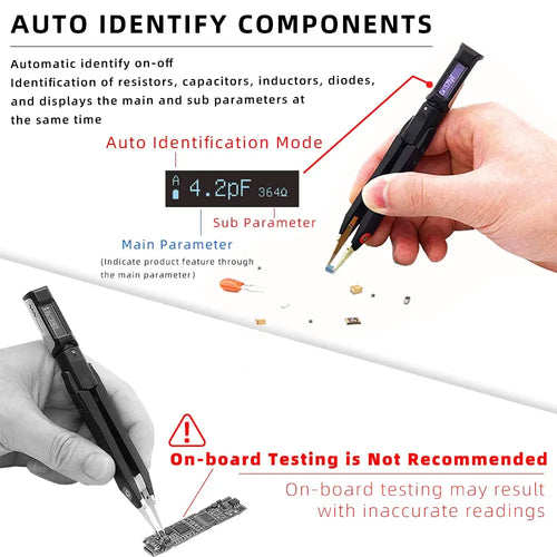 DT71 LCR Meter Tweezer, Digital Multimeter Tester, Electronic Component Analyzer