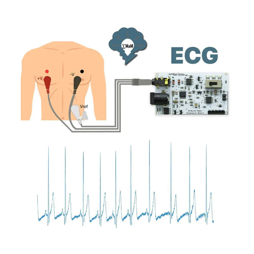 EOG ECG EMG Sensor Card All-in-One Biomedical Sensor (Muscle, Eye and Heart Signals Detection)