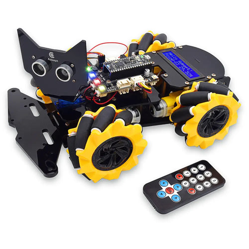 Adeept 4WD Omni-Directional Mecanum Wheels Robotic Car Kit for ESP32-S3