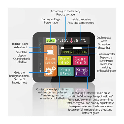 Adeept Mini Spot Welder w/ LCD Screen