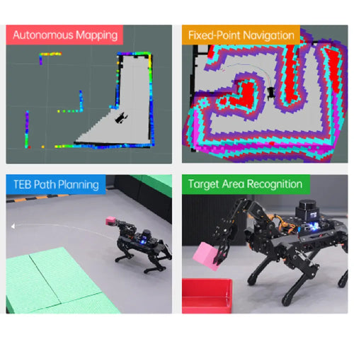 Hiwonder PuppyPi Pro Quadruped Robot with AI Vision Powered by Raspberry Pi 5 ROS Open Source Robot Dog (Ultimate kit with Raspberry Pi 5 8GB)