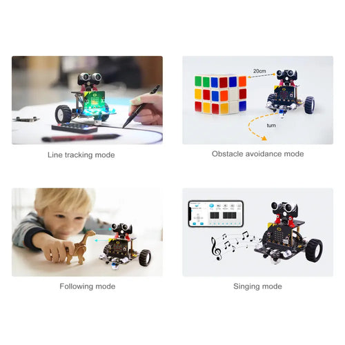 Yahboom Micro:Bit Smart Robot Car With IR And APP Without Micro:Bit V2 Board