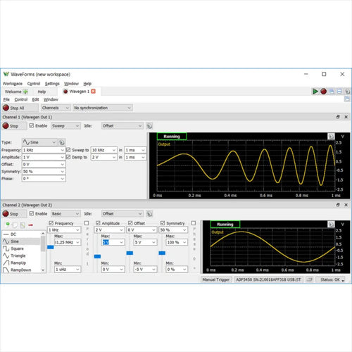 Analog Discovery Pro 3000 Series Portable High Res Oscilloscopes