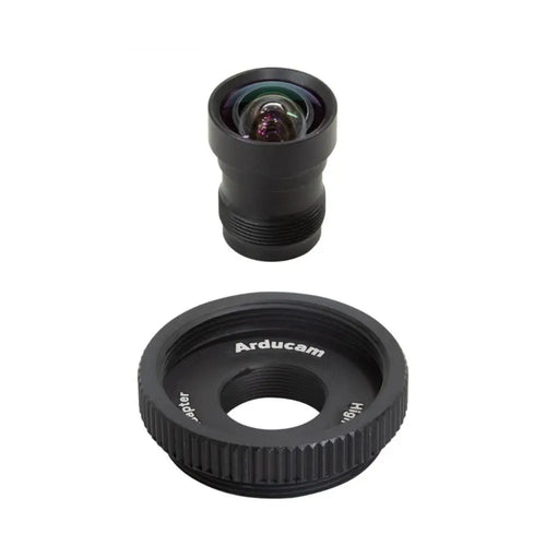 Arducam 75 Degree 1/2.3 inch M12 Lens w/ Adapter for Raspberry Pi HQ Camera