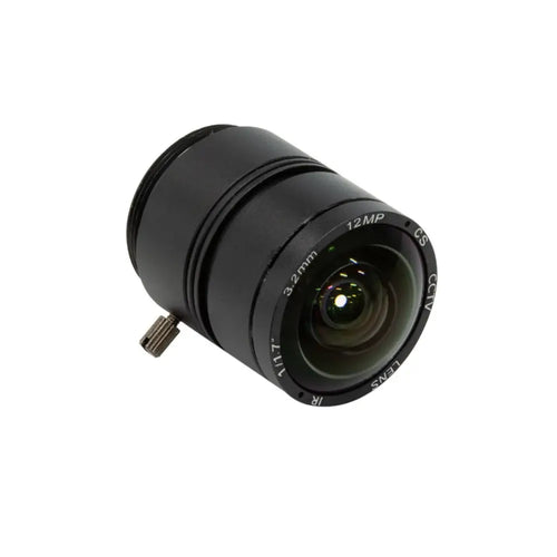 Arducam CS Lens for RPi HQ Camera, 120 Wide Angle CS-Mount, 3.2mm w/ Manual Focus