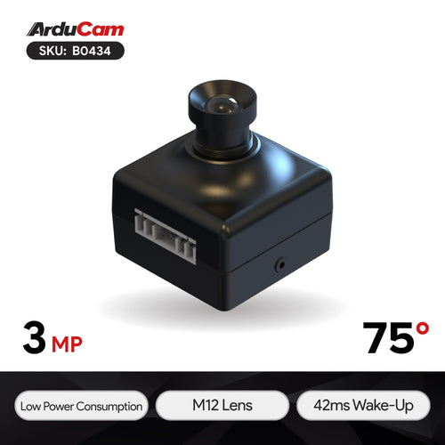 ArduCam Mega 3MP SPI Camera Module w/ M12 Lens for Any Microcontroller