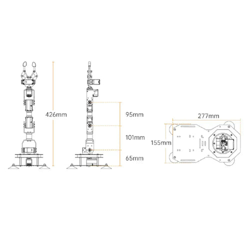 Hiwonder xArm2.0 New Intelligent Robotic Arm Support Scratch &amp; Python Programmable Robotic Kit