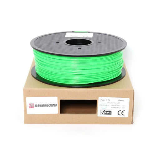 Green Standard PLA Filament - 1.75mm, 1kg