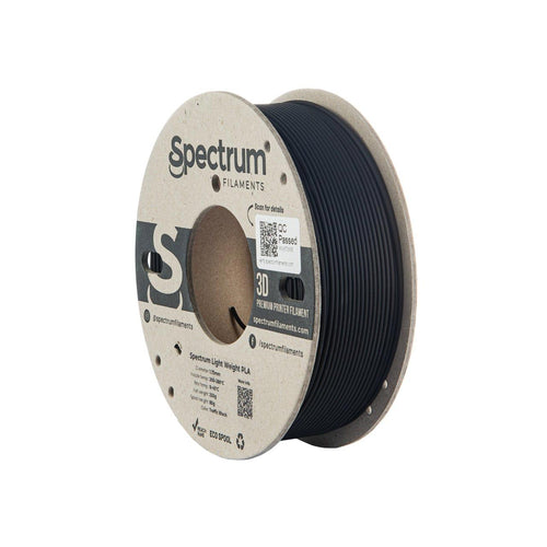 Traffic Black - 1.75mm Spectrum Filament Light Weight PLA - 0.25 kg