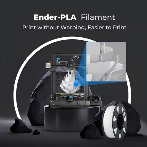 Creality Ender 1.75mm PLA 3D Printer Filament, 1Kg - Grey