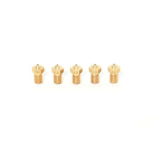 E3D V6 Clone Brass Nozzle 1.75mm-0.8mm by 3D Printing Canada (5 Pack)