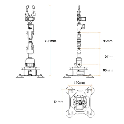 Hiwonder Xarm 1S Intelligent Bus Servo Robotic Arm (Unassembled Version)