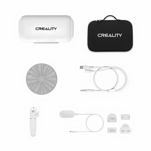 Creality CR-Scan Lizard Premium 3D Scanner, 10 FPS, Markerless Quick Scan, Turntable Handheld Mode, Black Object Scanning