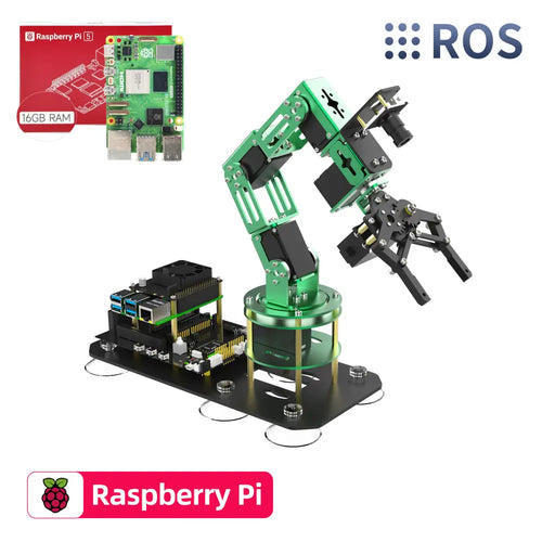 Yahboom Robot Arm 6DOF AI Programmable with Camera for Adults ROS Open Source for Raspberry Pi 5(With RPi 16G board)