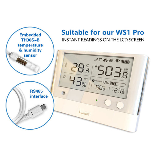 UbiBot Air Temperature &amp; Humidity Probe TH30S-B-USB