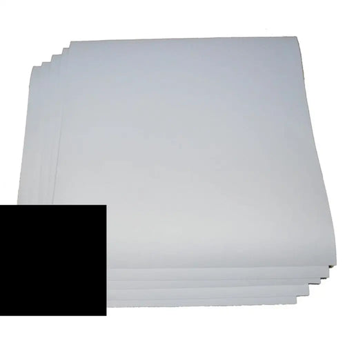 Black Permanent Adhesive Vinyl Sheet 12" x 24" (5pk)