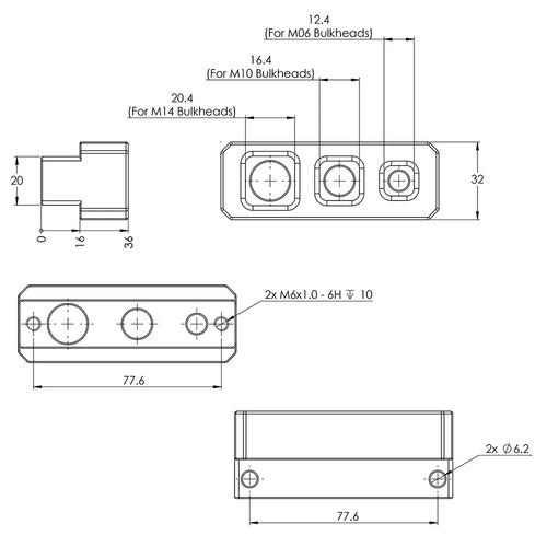 BlueRobotics WetLink Assembly Block