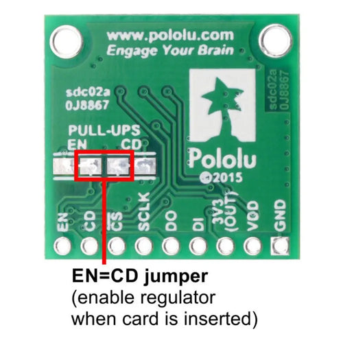 Breakout Board for microSD Card w/ 3.3V Regulator and Level Shifters