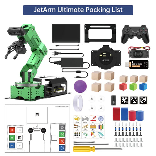 JetArm JETSON NANO Robot Arm ROS Open Source Vision Recognition Program Robot (Ultimate with Jetson Orin Nano 8GB)