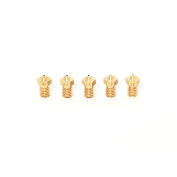 E3D V6 Clone Brass Nozzle 1.75mm-0.8mm by 3D Printing Canada (5 Pack)