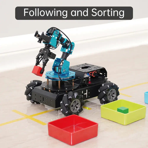 Hiwonder ArmPi Pro Raspberry Pi ROS Robotic Arm Developer Kit w/ 4WD Mecanum Wheel Chassis Open Source Robot Car