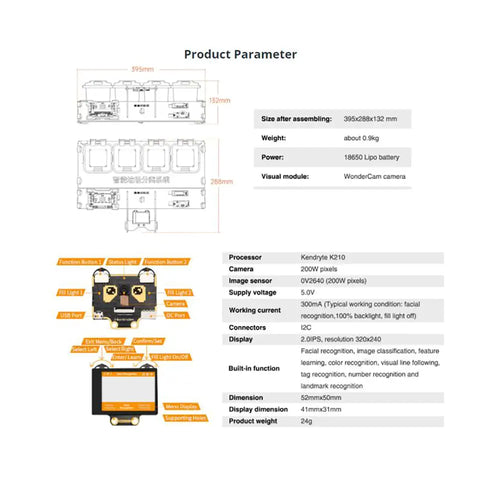 Hiwonder AI Vision Waste Classification Kit w/ Audio Broadcast Powered By Micro:bit