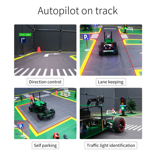 Yahboom AI ROS Robot Car kit Autopilot Training Ackerman Structure Python Programming(R2L Standard Ver With Jetson Nano 4GB SUB Board)