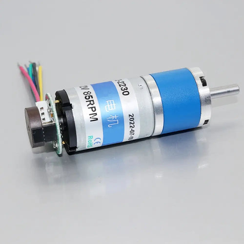 22mm Planetary Gear Motor w/ 12V Encoder, 60RPM