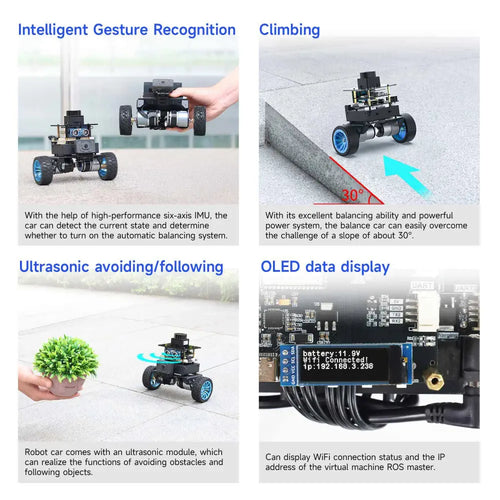 MicroROS Self-balancing Robot Car Support 4KG Load(Standard Version)