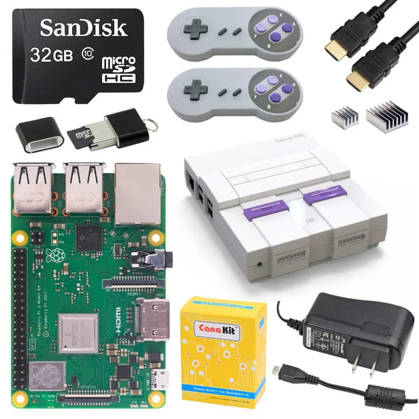 Canakit Raspberry Pi 3 B+ Super Retro Gaming Kit - 32 GB