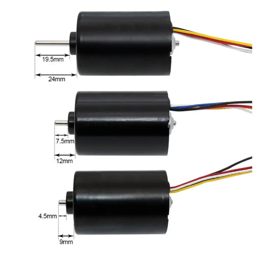 12V 36mm Diameter Brushless DC Motor, 12V, 4000 RPM