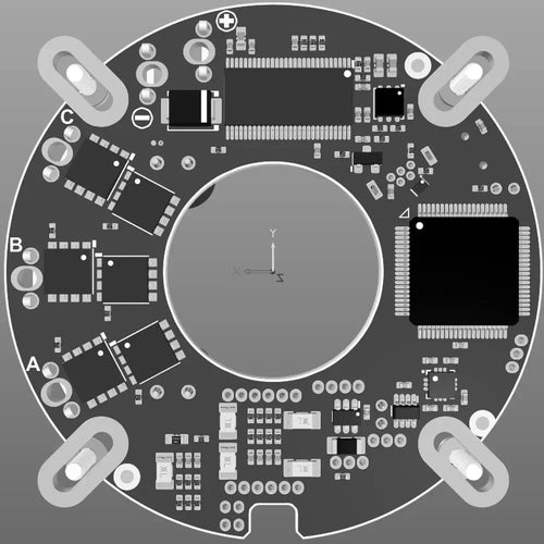 Servosila SC-60C Brushless/Brushed Motor Controller (circular shape, hollow shaft)