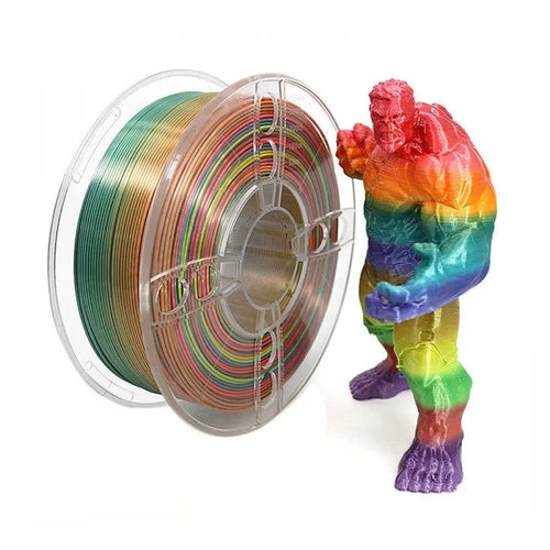 Type A Rainbow Silk PLA Filament - 1.75mm, 1 kg