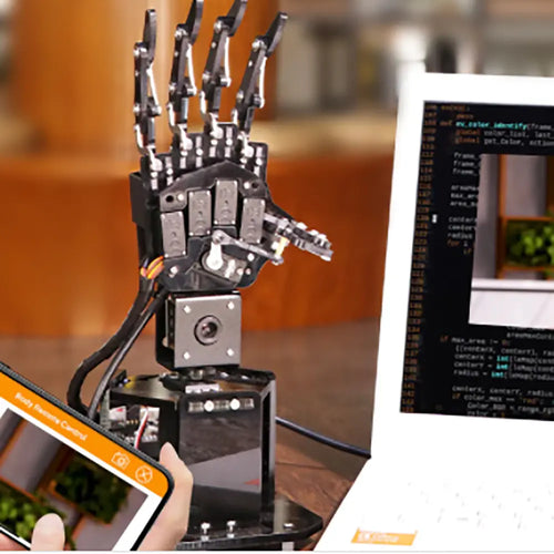 Hiwonder uHandPi Raspberry Pi Robotic Hand AI Vision Python Programming (Right Hand with Raspberry Pi 5 4GB)